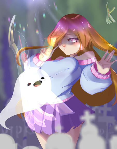 Ghostly (Art Raffle) Fanart